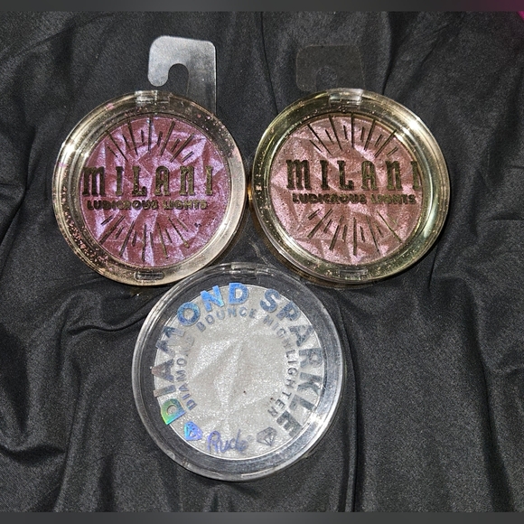 Milani Other - Milani Ludicrous Lights Duochrone Highlighters & Rude Cosmetics Highlighter